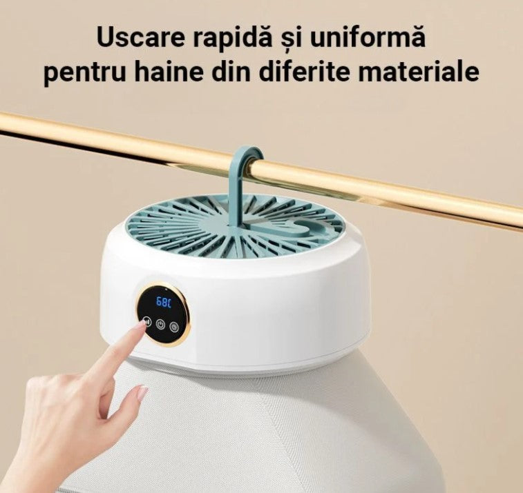 Uscator electric pliabil pentru haine