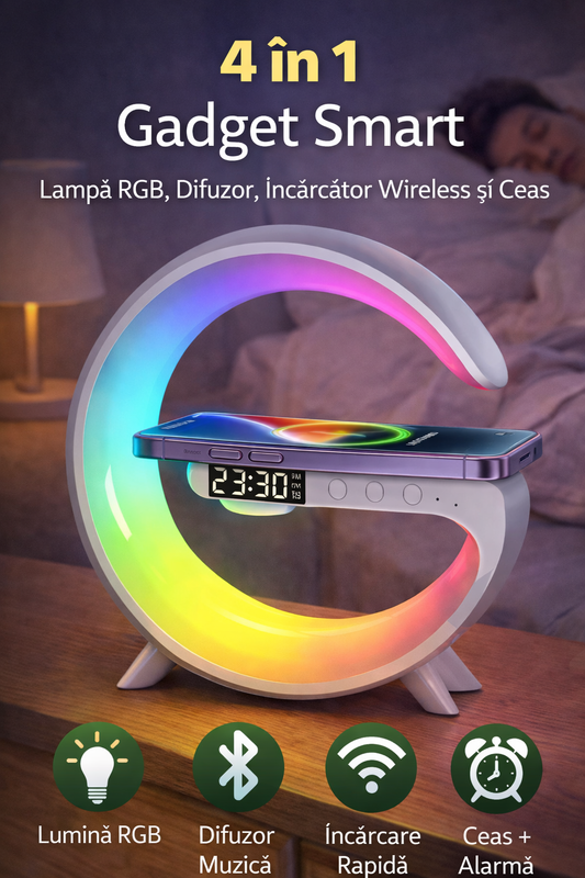 🌈 Cum să-ți transformi complet dormitorul cu un singur gadget smart