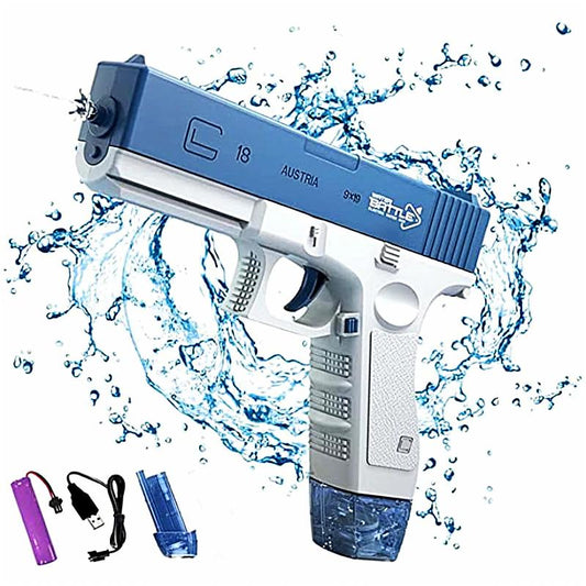 Pistol Cu Apa Electric GLOCK 18 Cu Jet Tragere Pana La 10M, Acumulator 3.7V, Incarcare USB