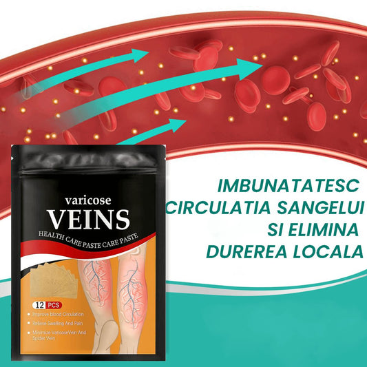 Plasturi pentru Varice – Tratament Natural Rapid | Ameliorare Varice - 12 plasturi